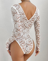 Thumbnail for Body en Dentelle Blanc - Body Dentelle