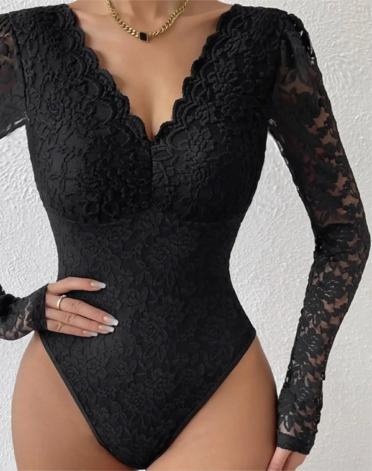 Body en Dentelle Noir - Body Dentelle