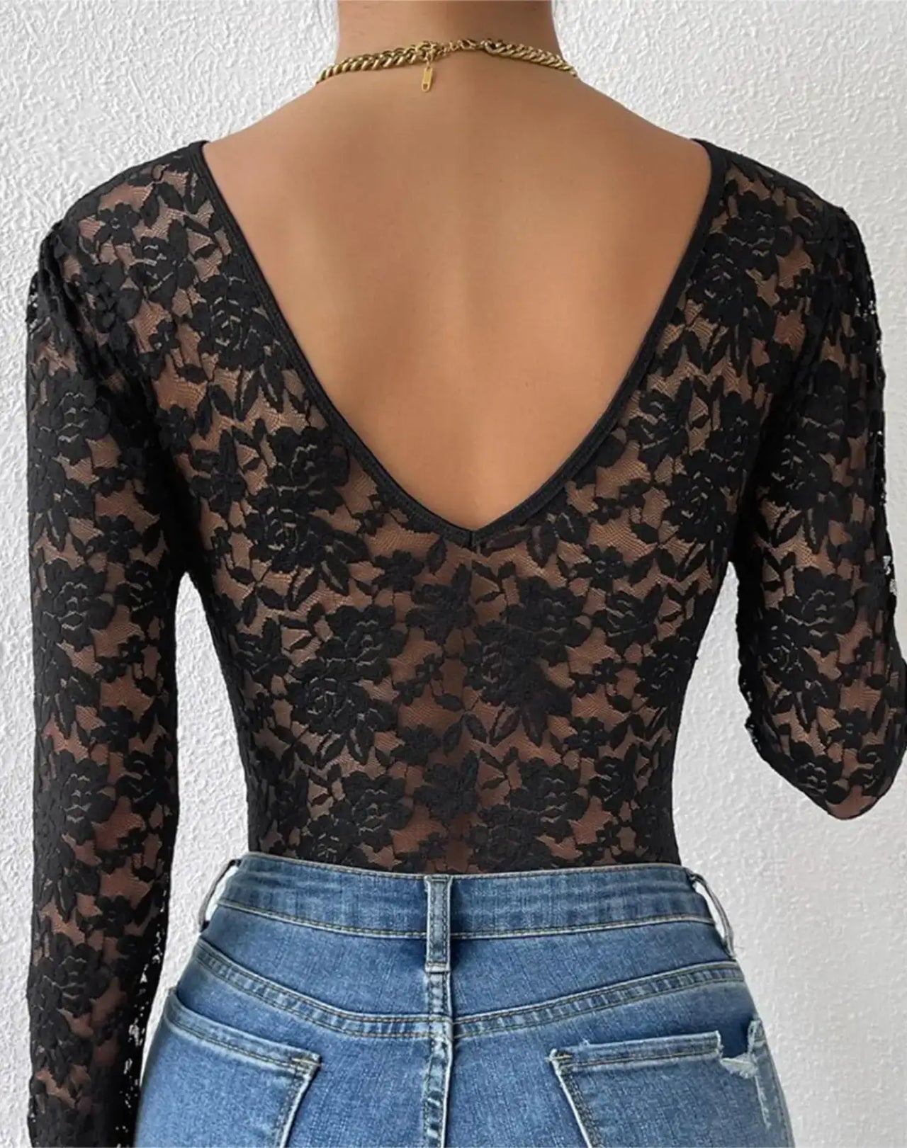 Body en Dentelle Noir - Body Dentelle