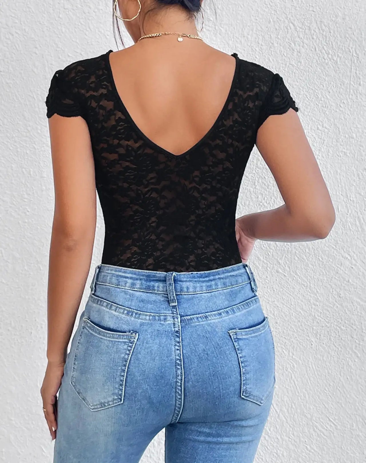 Body en Dentelle Noir - Body Dentelle