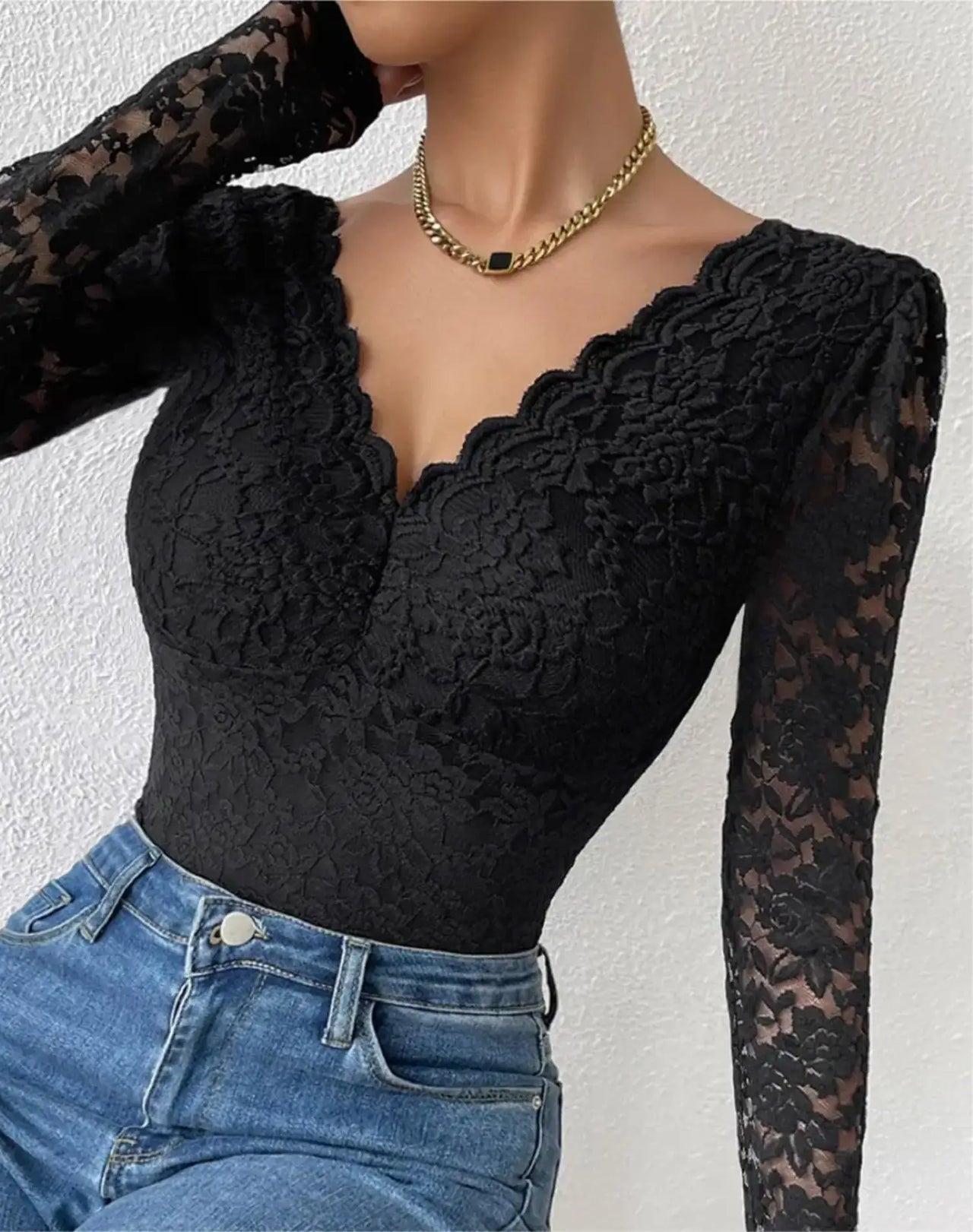 Body en Dentelle Noir - Body Dentelle