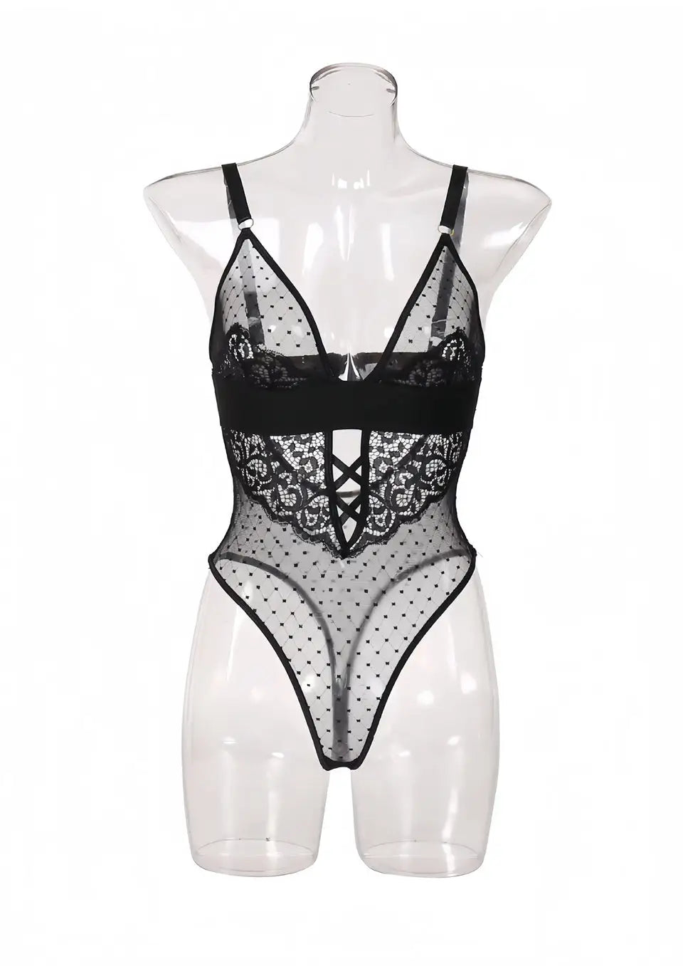 Body Noir Sexy - Body Dentelle