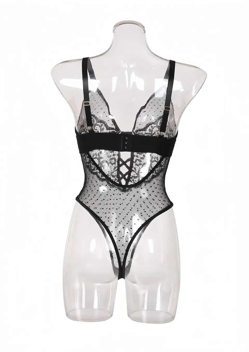 Body Noir Sexy - Body Dentelle