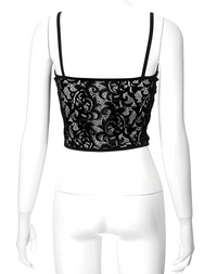 Thumbnail for Crop Tops en dentelle - Top Dentelle