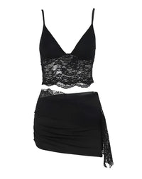 Thumbnail for Ensemble jupe et Top en dentelle - Top Dentelle