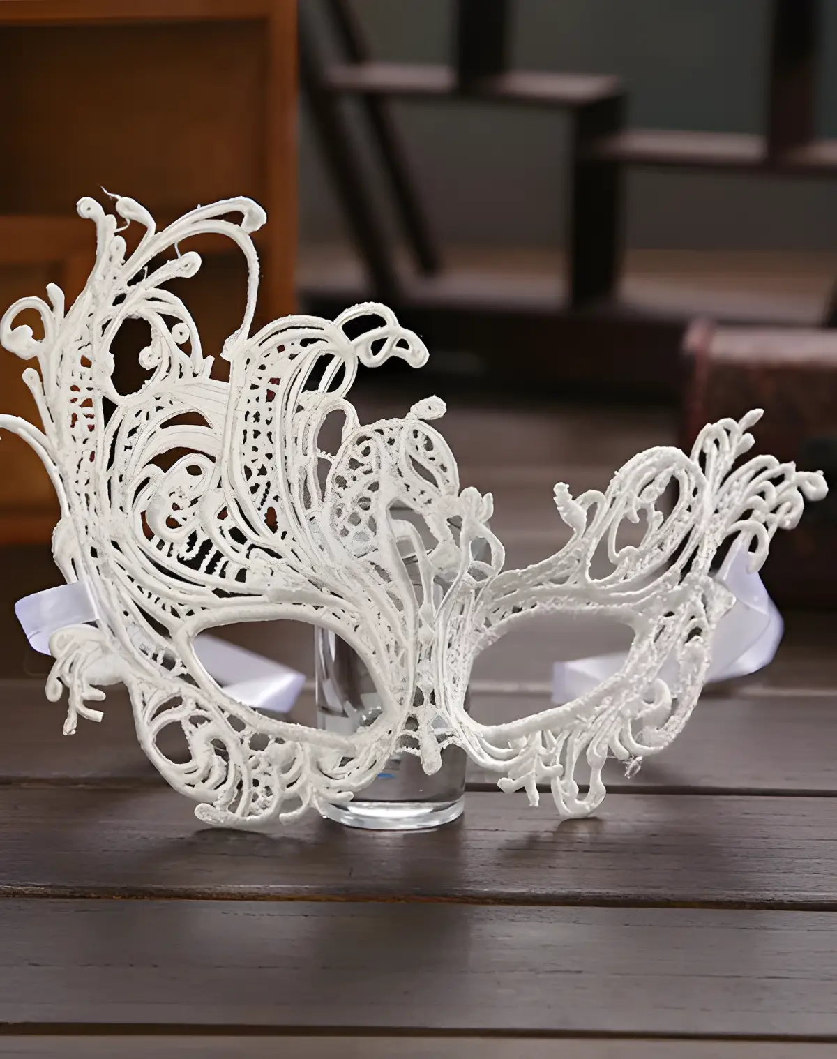 Masque dentelle blanc - masque en dentelle