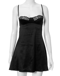Thumbnail for Nuisette en satin et dentelle - Lingerie en Dentelle
