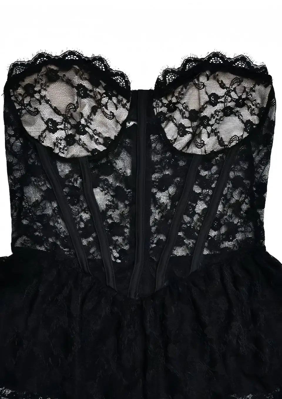 Robe de Soirée Noire Longue Dentelle - Robe en Dentelle