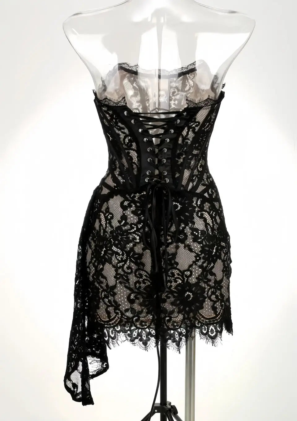 Robe Noire Dentelle Courte - Robe en Dentelle