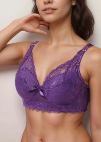 Thumbnail for Soutien-gorge Push-up en Dentelle avec Armatures - Sous-Vêtement en Dentelle