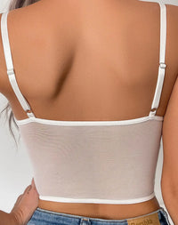 Thumbnail for Soutien-gorge Push Up en maille - Top Dentelle