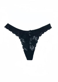 Thumbnail for String en Dentelle - Noir / S - Sous-Vêtement en Dentelle